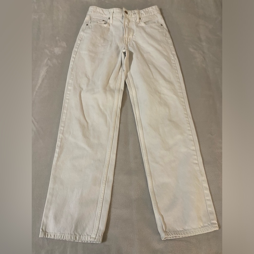 White low rise H&M baggy jeans